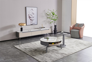 XJ22528B圆几+边几+电视柜